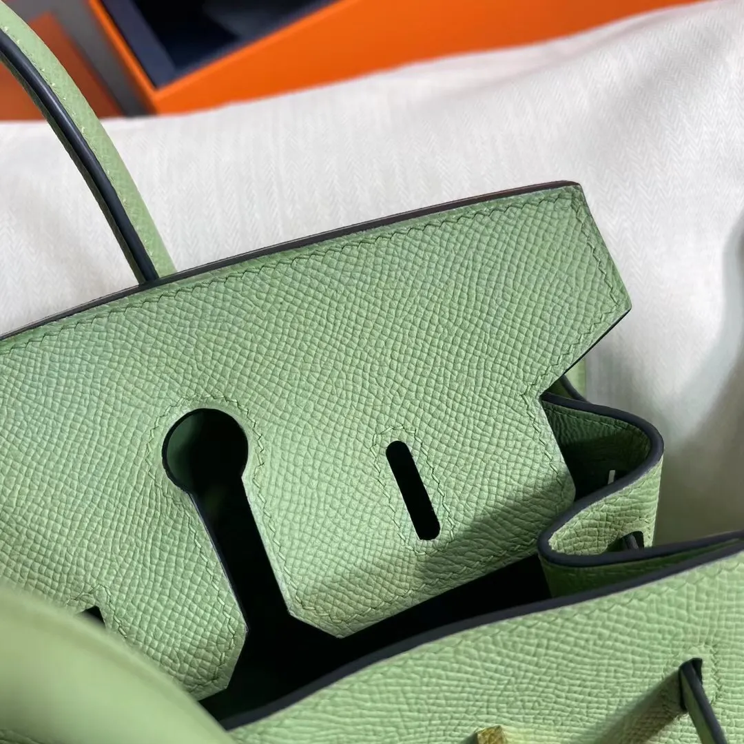 Birkin 25/30/35 Bag Vert Criquet (Avocado Green) Epsom Leather
