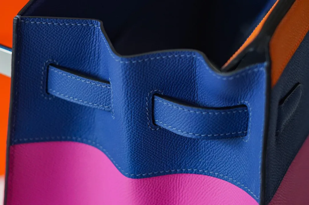 Birkin 35 Bag Four‑Tone Colorblock 1 Epsom Leather