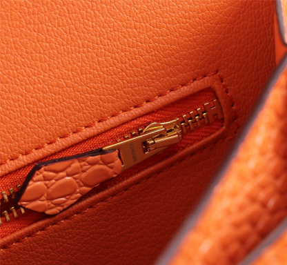 Constance 23 bag Orange Crocodile Leather