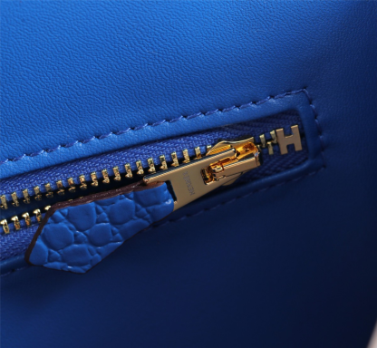 Constance 23 bag Blue Crocodile Leather