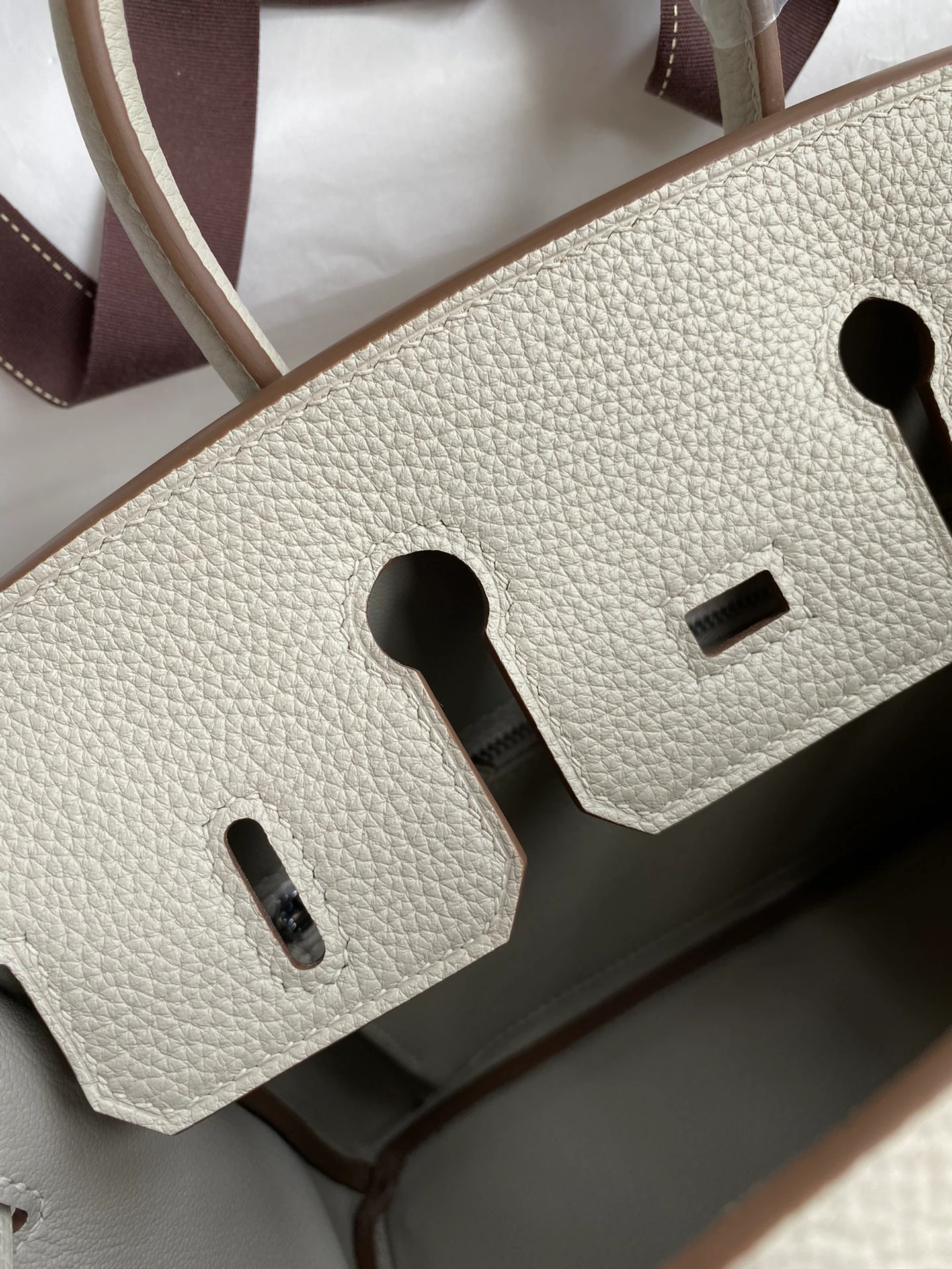 Birkin 25/30/35 Bag Gris Perle (Pearl Grey) Togo Leather