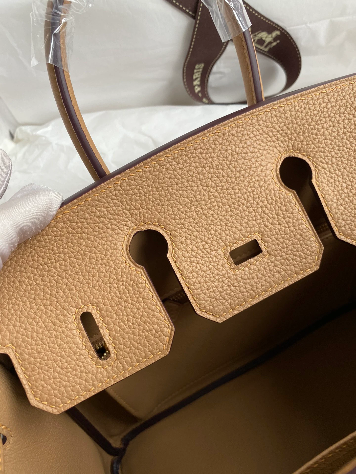 Birkin 25/30/35 Bag Chai (Milk Tea Brown) Togo Leather