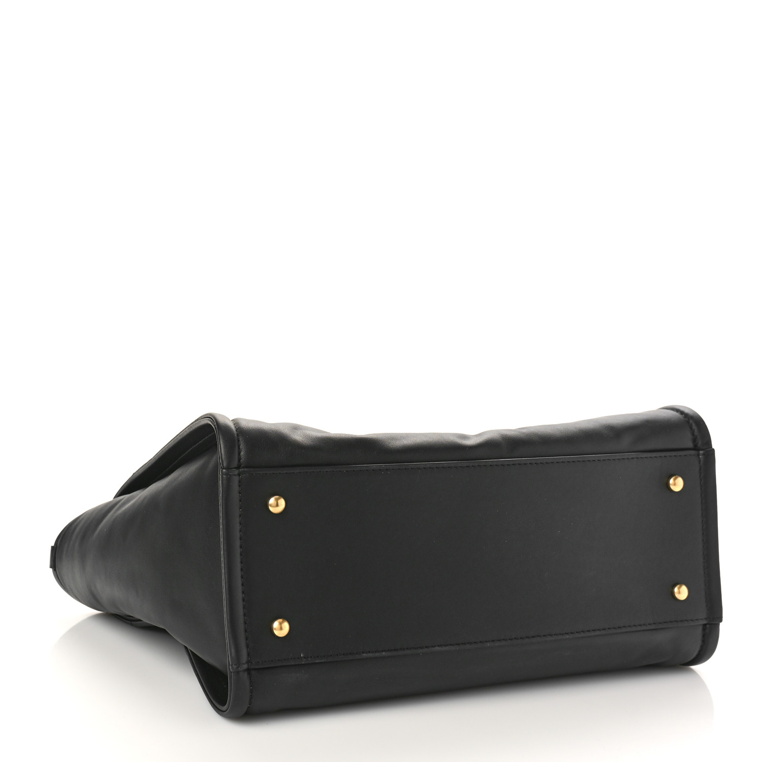 Calfskin Small Deauville Tote Black