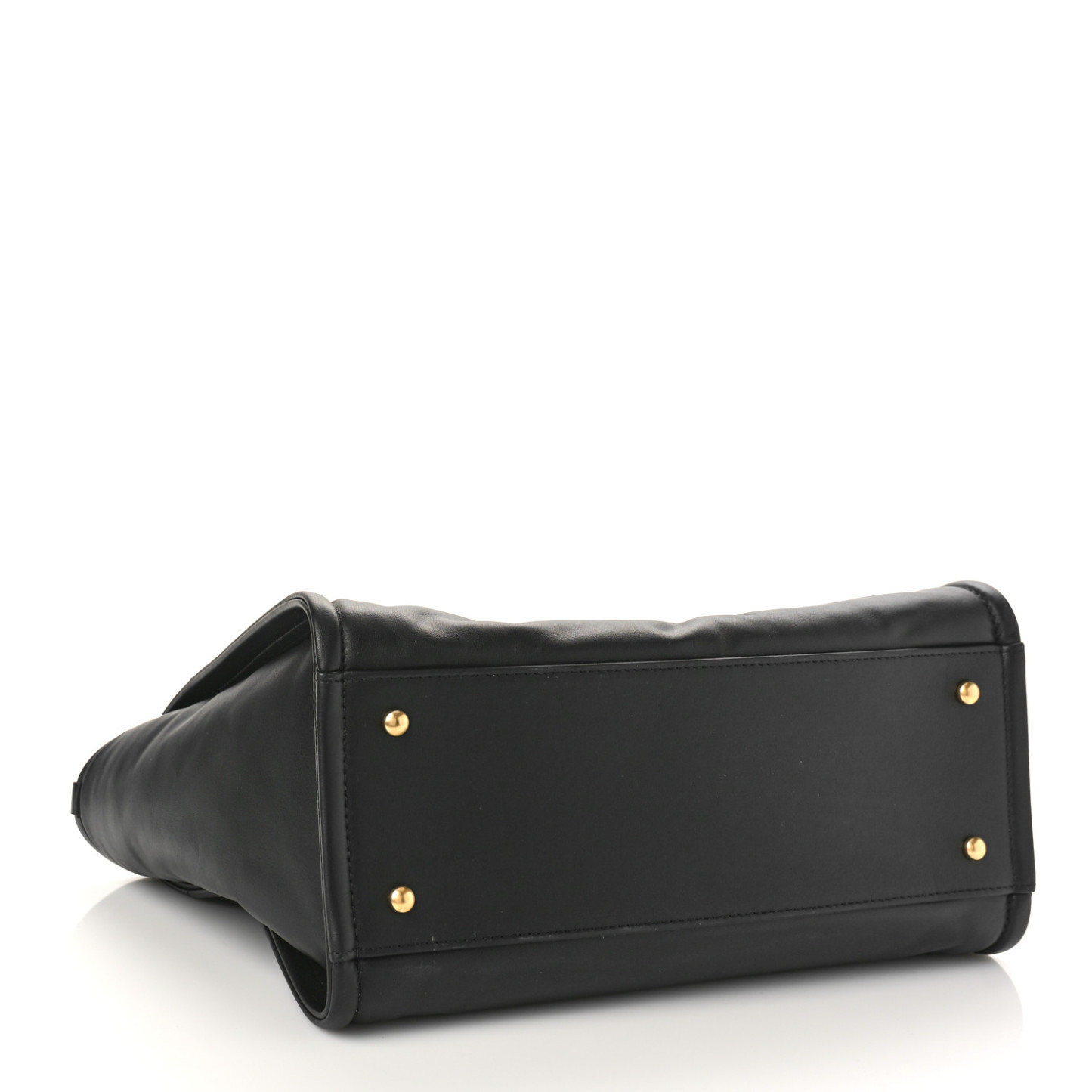 Calfskin Small Deauville Tote Black