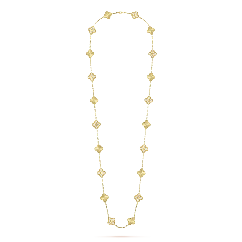 Vintage Alhambra long necklace, 20 motifs