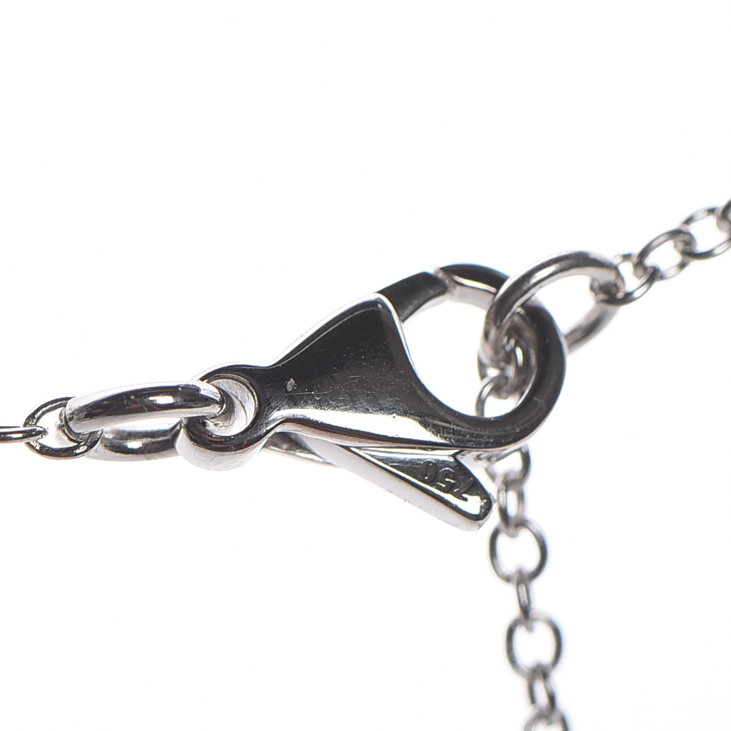 18K White Gold Diamond Etoile Filante Pendant Necklace