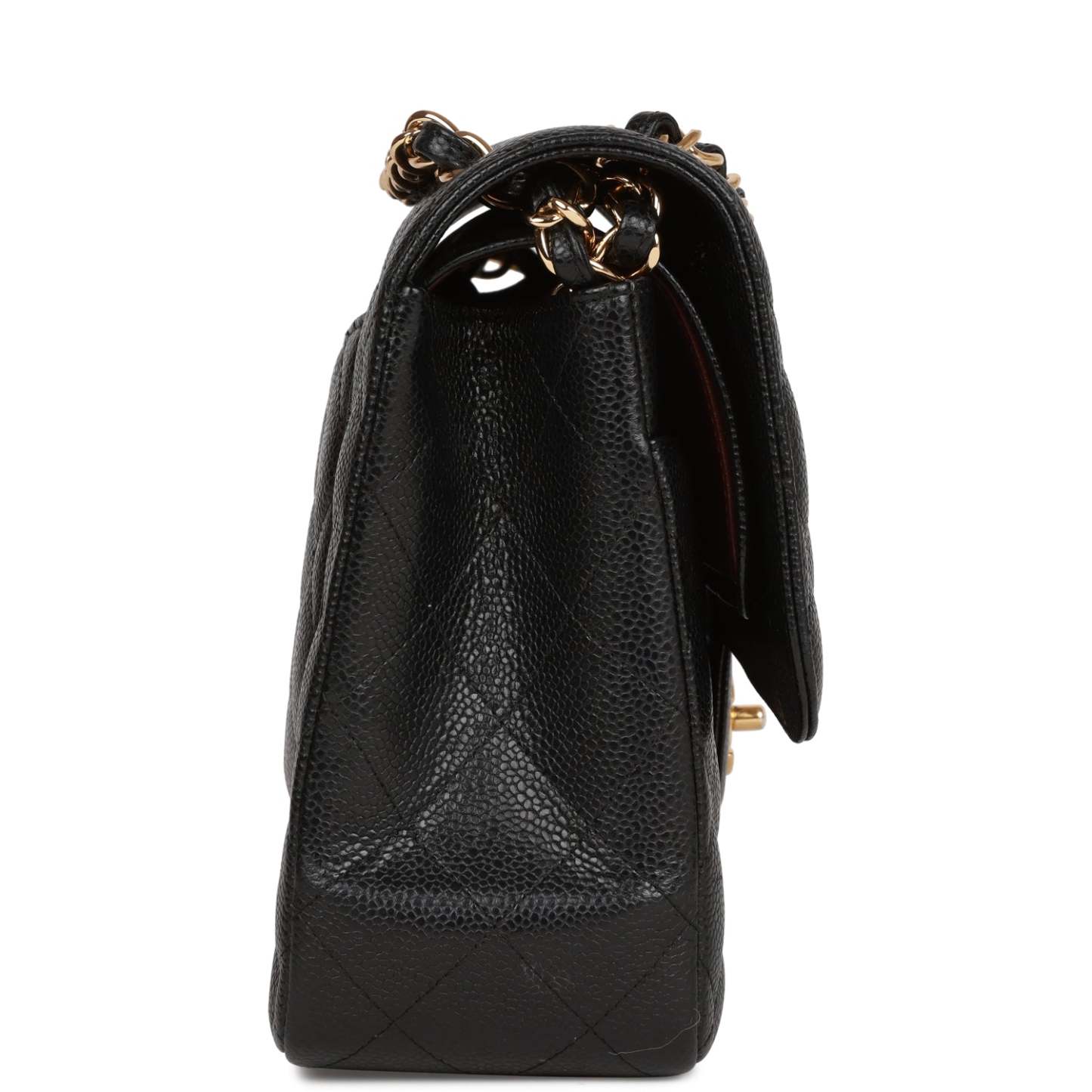 Jumbo Classic Double Flap Bag Black Caviar Gold Hardware
