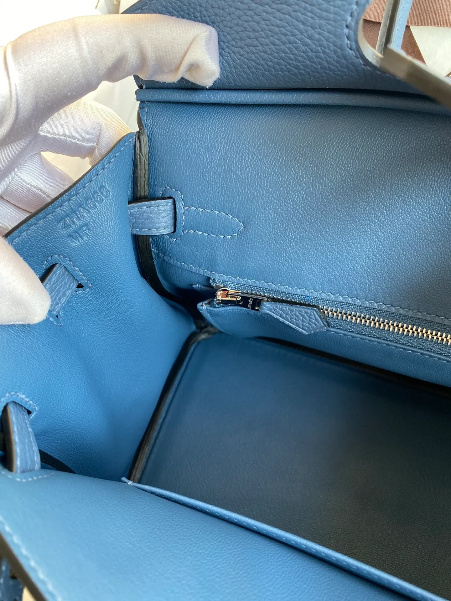 Birkin 25/30/35 Bag Blue Togo Leather