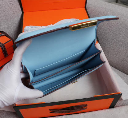 Constance 19/23 bag Blue Epsom Leather