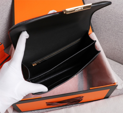 Constance 23 bag Black Crocodile Leather