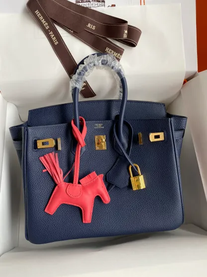 Birkin 25/30/35 Bag Bleu Nuit (Midnight Blue) Togo Leather