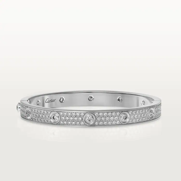 LOVE BRACELET, DIAMOND-PAVED