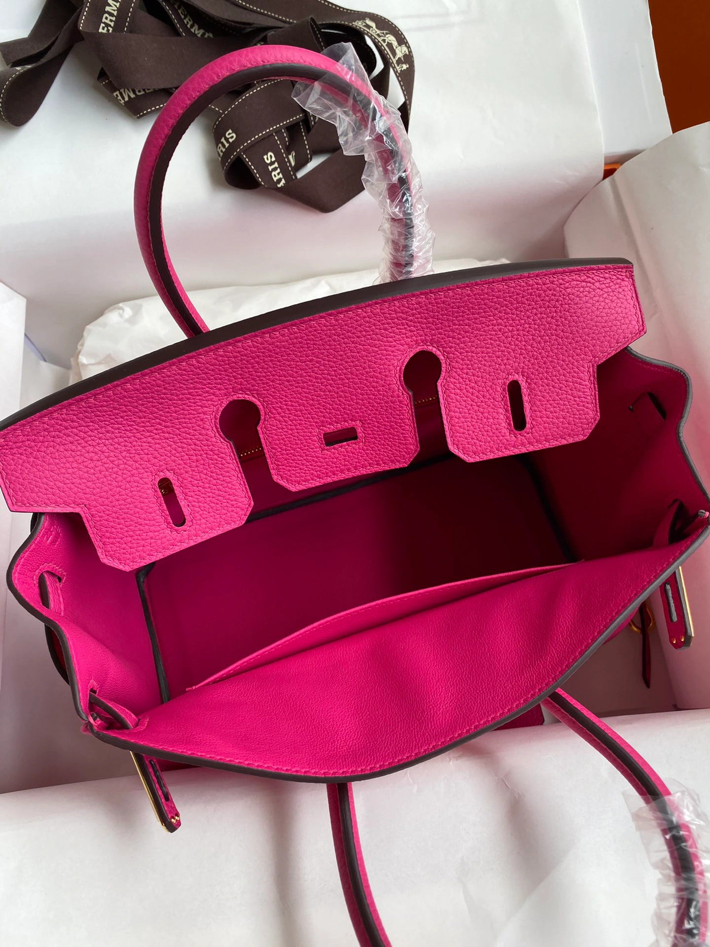 Birkin 25/30/35 Bag Rose Tyrien Togo Leather