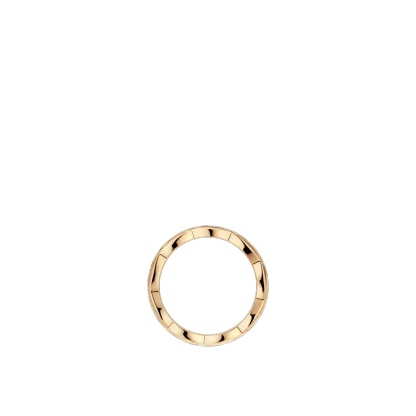 COCO CRUSH RING Quilted motif, small version, 18K BEIGE GOLD