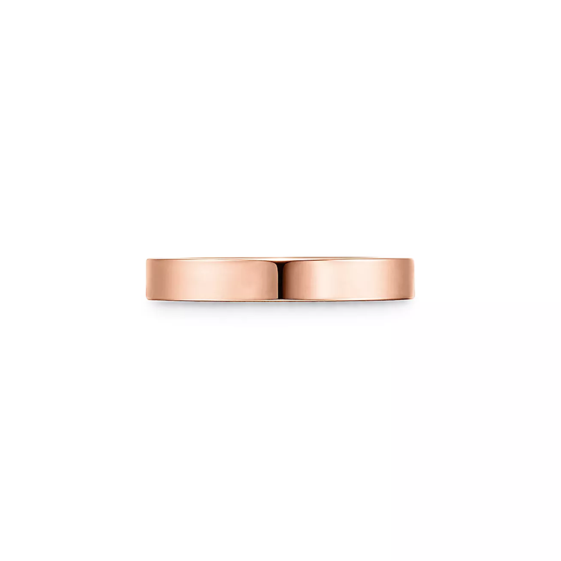 & Co.庐 Band Ring in Rose Gold with a Diamond