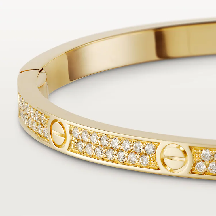 LOVE BRACELET, SMALL MODEL, PAVED