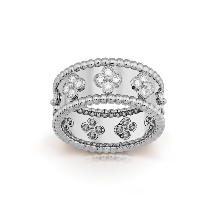 Perlee clovers ring, medium model