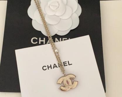 Pink Double C Necklace