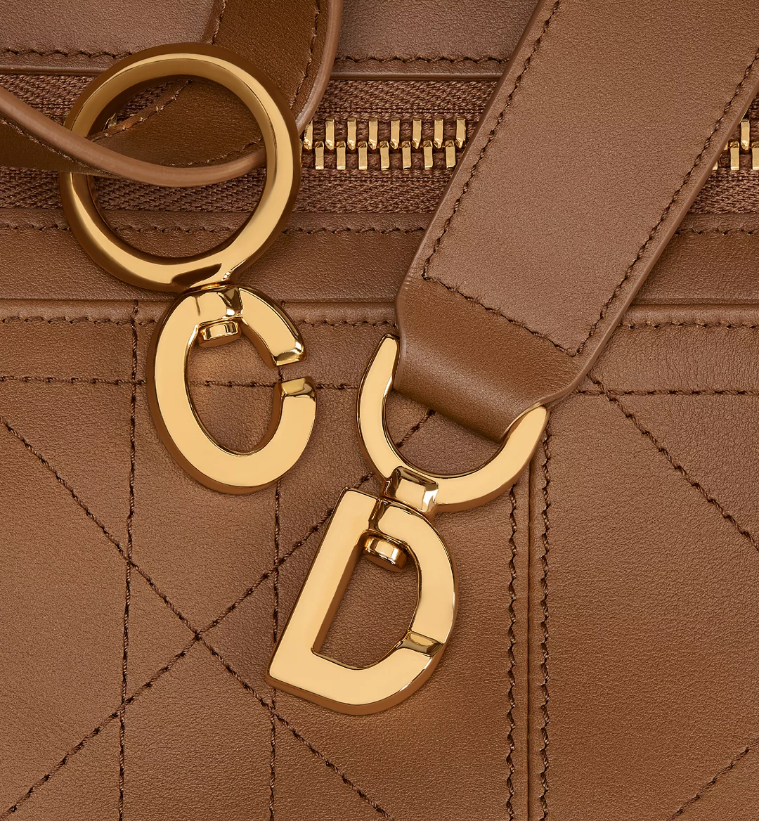 Medium D-Journey Bag in Vintage Smooth Calfskin