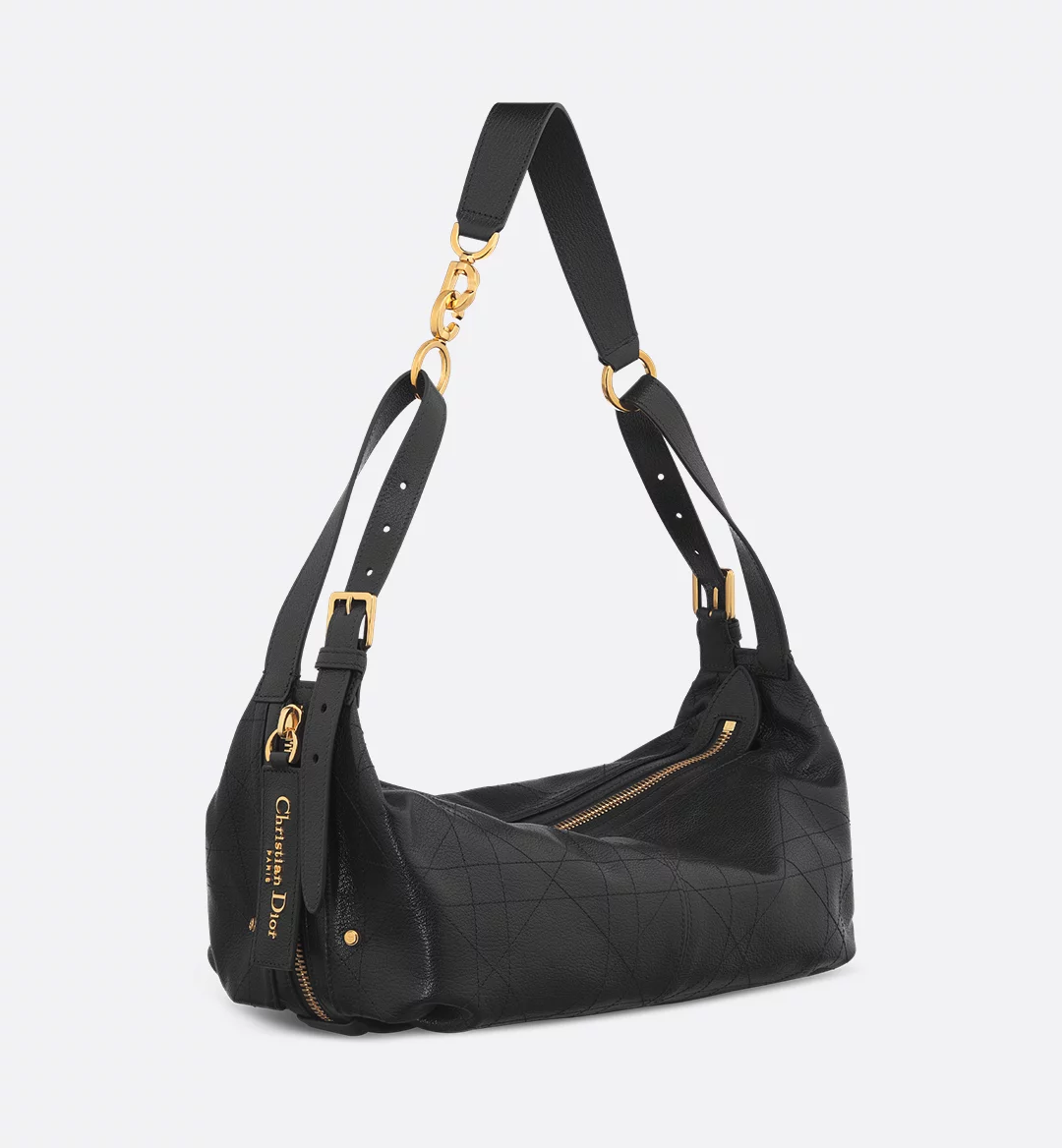 Medium D-Journey Bag in Shiny Goatskin