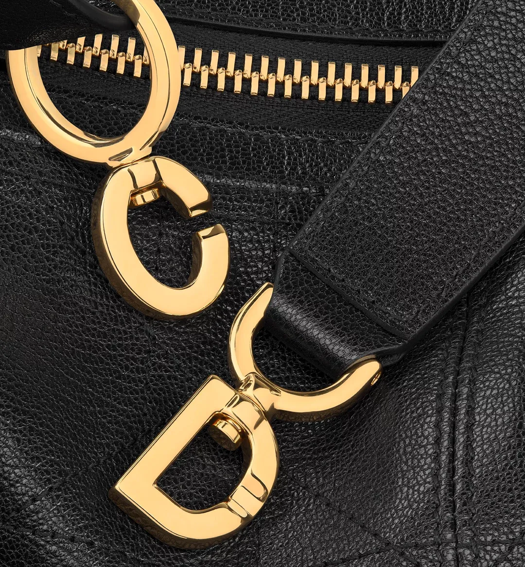 Medium D-Journey Bag in Shiny Goatskin