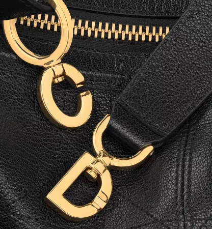Medium D-Journey Bag in Shiny Goatskin