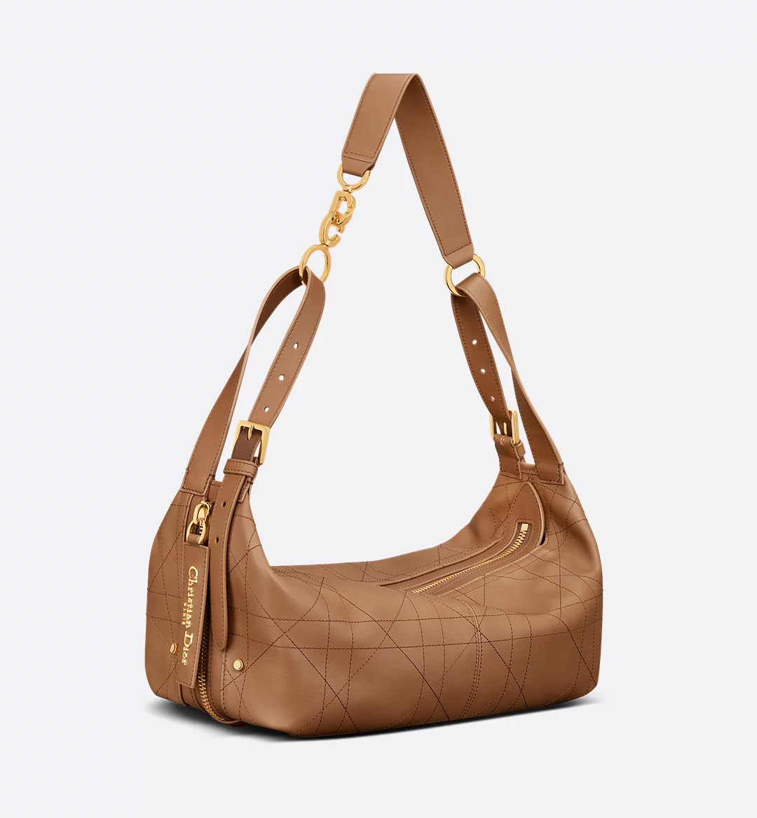 Medium D-Journey Bag in Vintage Smooth Calfskin