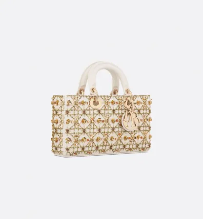 Or Medium Lady D-Joy Bag