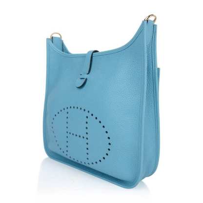 Evelyne PM Bag Blue De Nord Clemence Gold