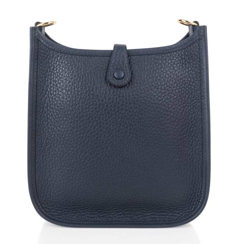Evelyne TPM Bag Blue Nuit Clemence Leather Gold Hardware