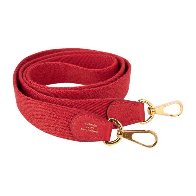 Evelyne TPM Bag Rouge Piment Taurillon Maurice Leather Gold Hardware