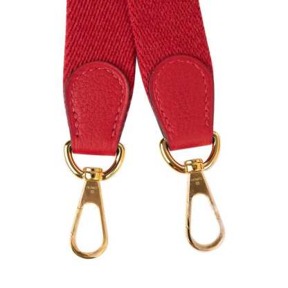 Evelyne TPM Bag Rouge Piment Taurillon Maurice Leather Gold Hardware