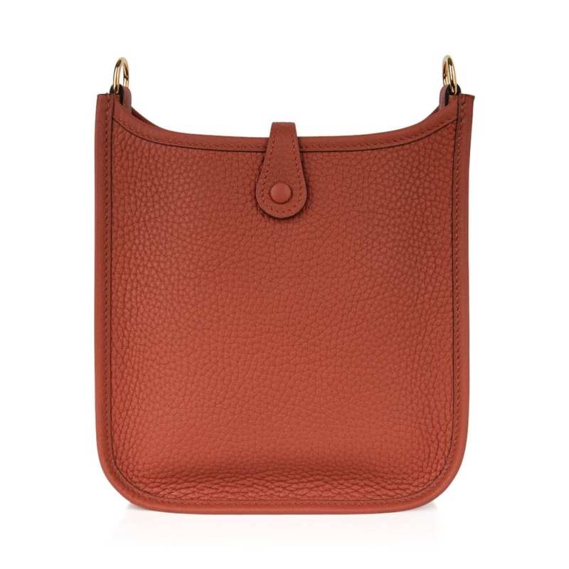 Hermes Evelyne TPM Bag Cuivre Clemence Gold Hardware New w/ Box