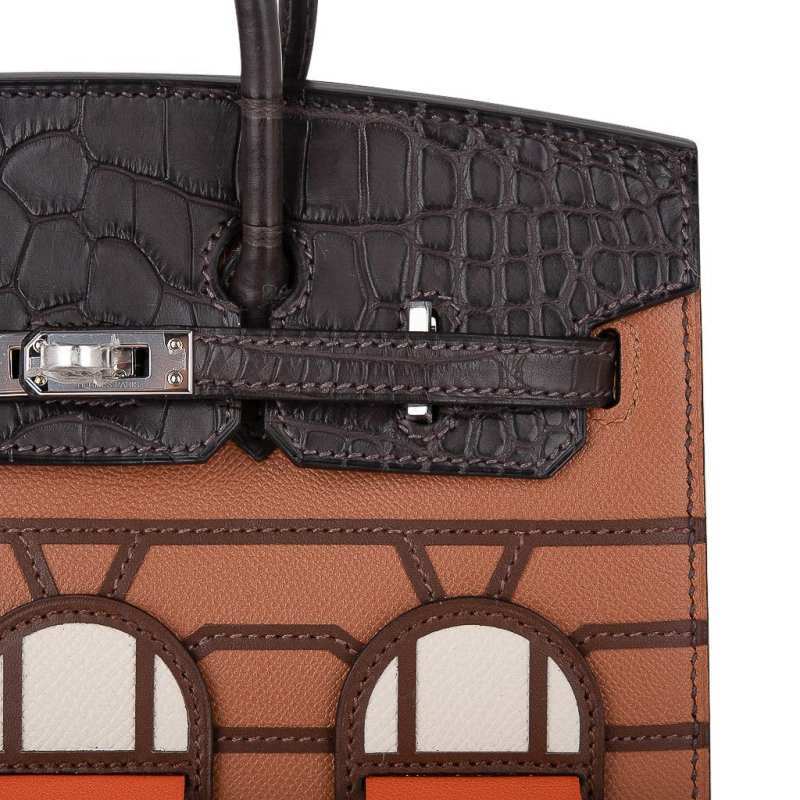 Birkin 20 Sellier Limited Edition Faubourg Bag with Palladium Hardware
