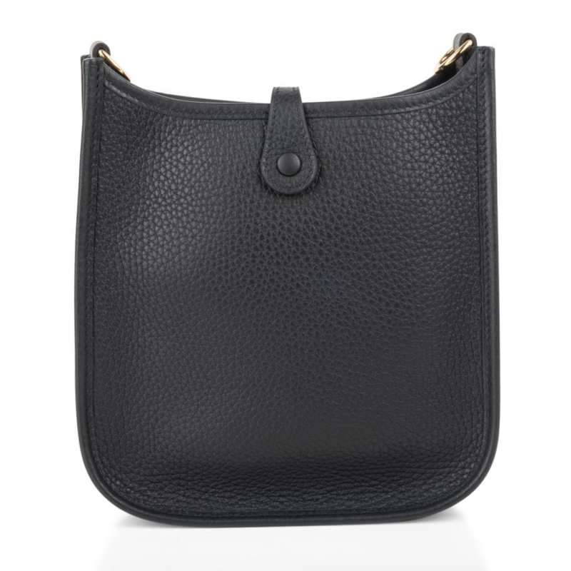 Mini Evelyne TPM Bag Black Clemence Leather with Gold Hardware