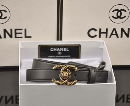 4 Colors vintage striped double C belt