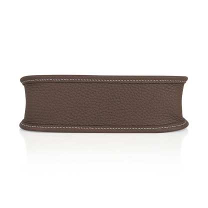 Mini Evelyne TPM Bag Etoupe Clemence Leather with Palladium Hardware