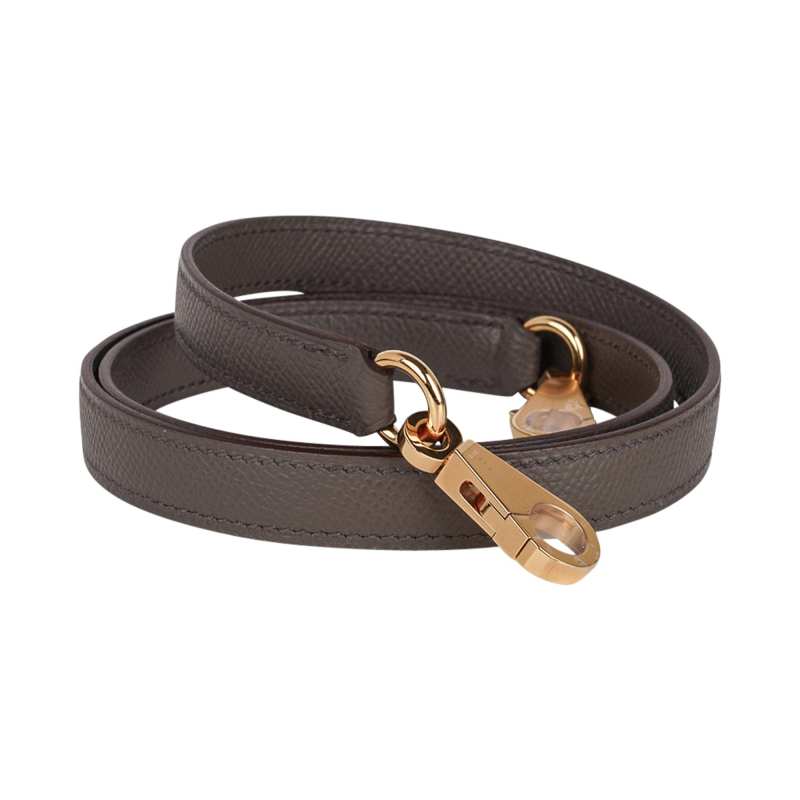 Kelly Sellier 25 Bag Etain Gold Hardware Epsom Leather New