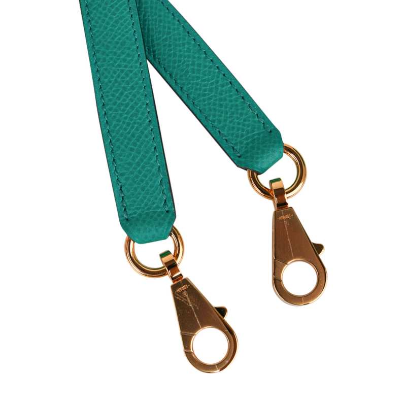 Kelly 25 Sellier Bag Jade Epsom Leather with Gold Hardware