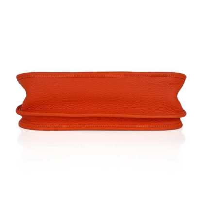 Evelyne PM Bag Feu Orange Gold Hardware Clemence Leather