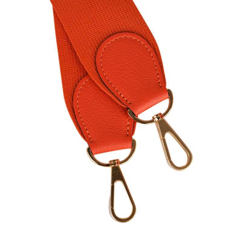 Evelyne PM Bag Feu Orange Gold Hardware Clemence Leather