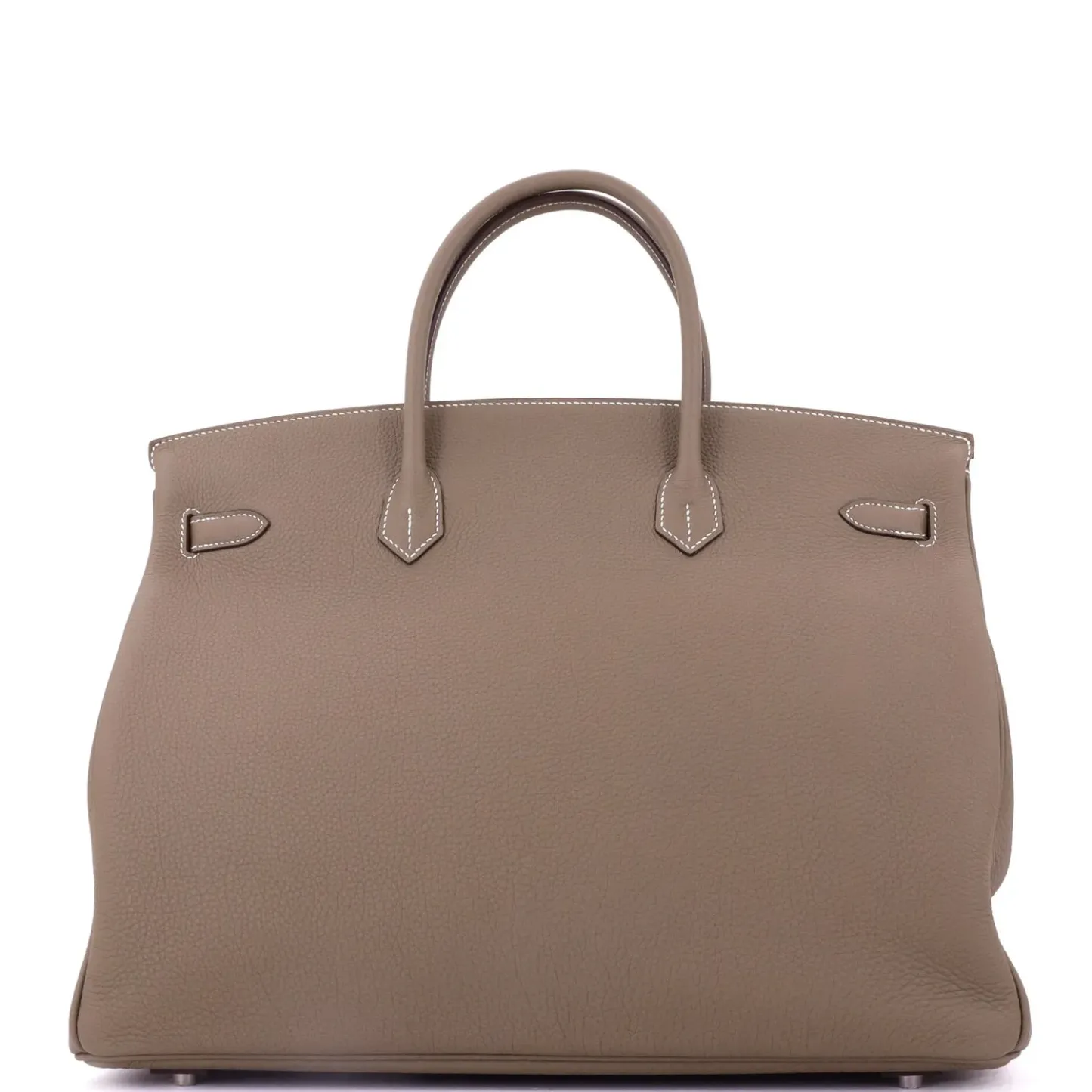 Herthtmes Birkin 40 Handbag Grey Togo GOLD Hardware