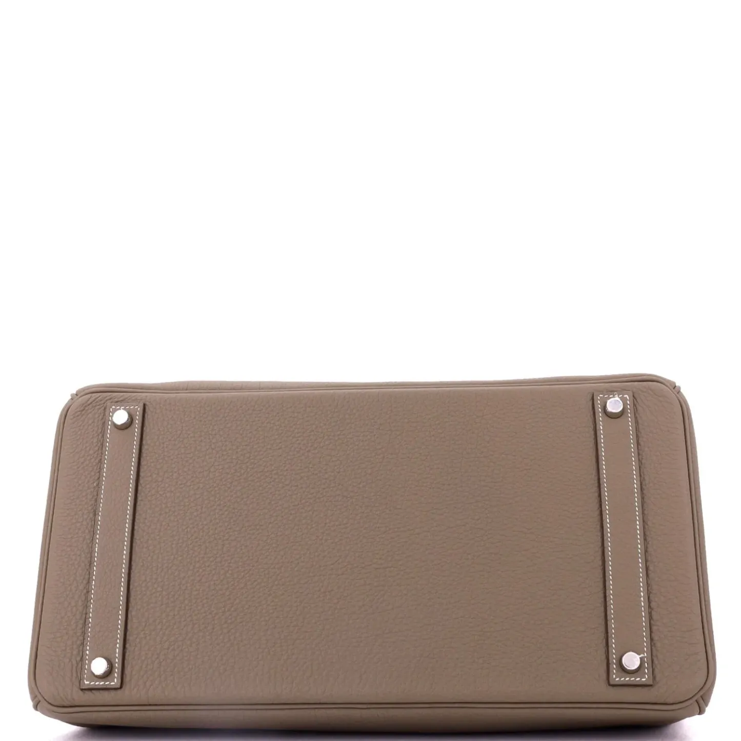 Herthtmes Birkin 40 Handbag Grey Togo GOLD Hardware