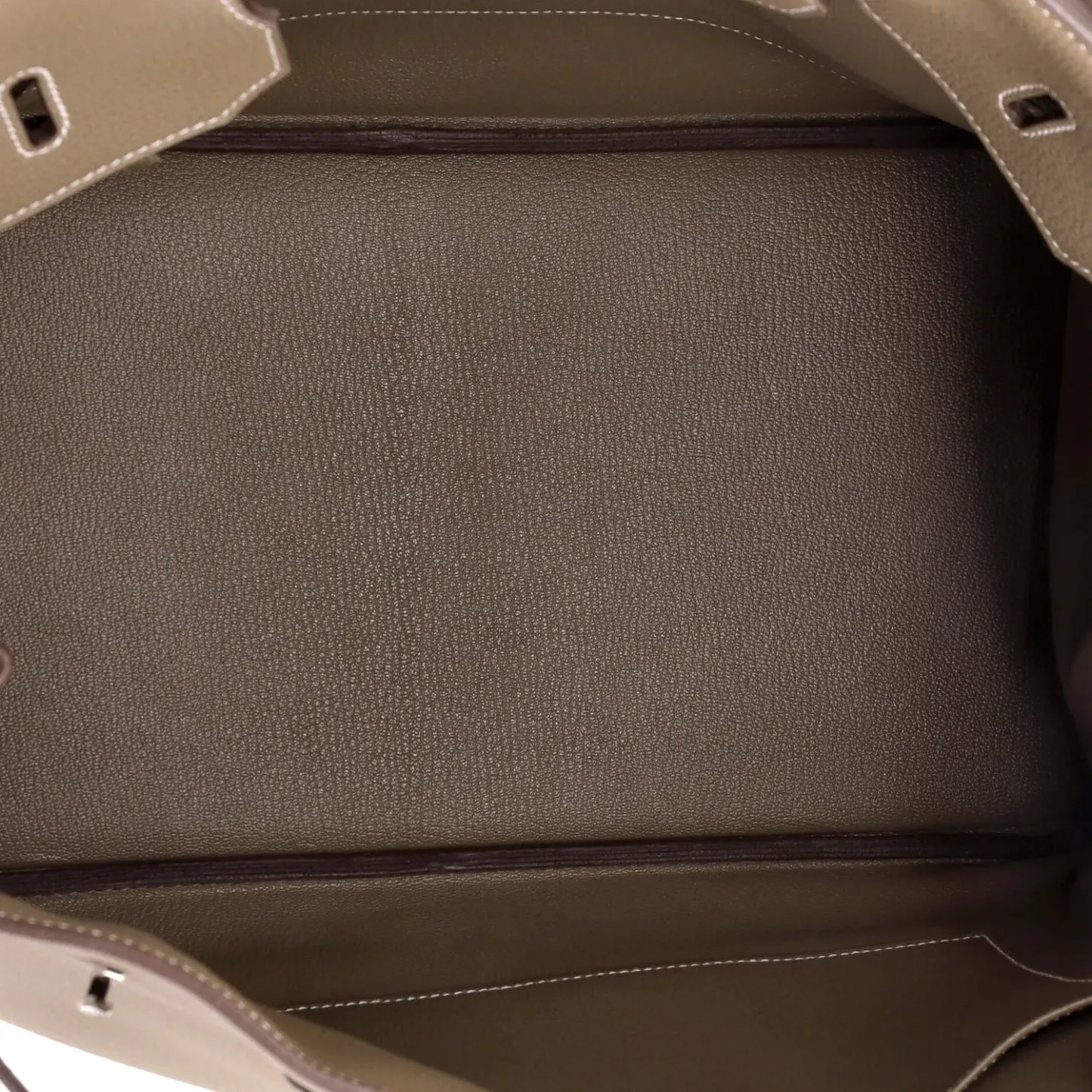 Herthtmes Birkin 40 Handbag Grey Togo GOLD Hardware