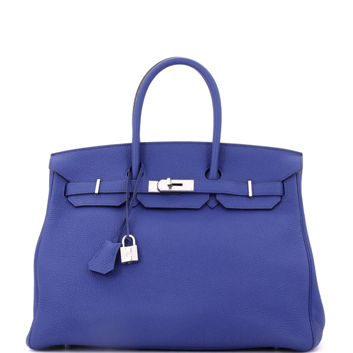 Herthtmes Birkin 40 Handbag Bleu Electrique Togo GOLD Hardware