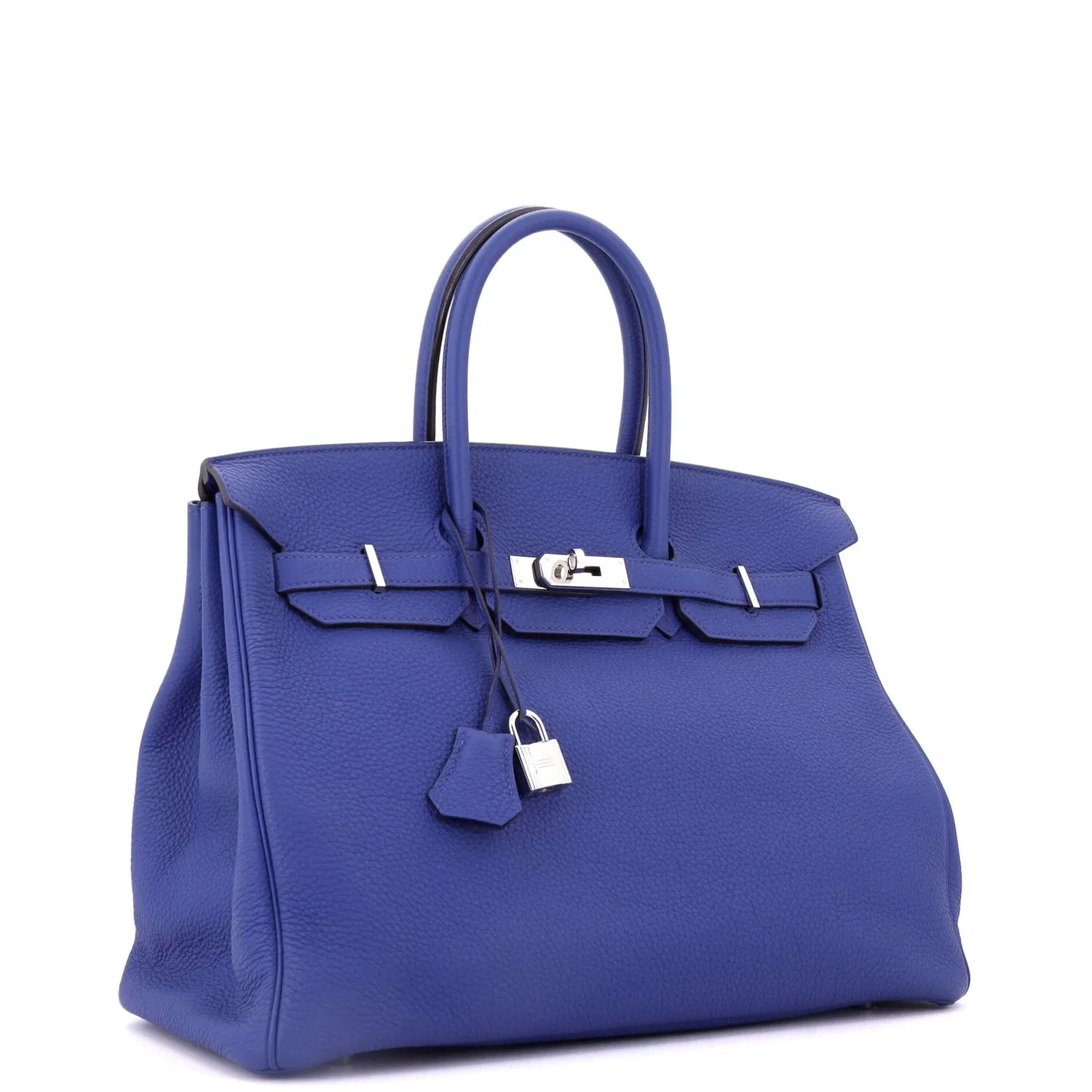 Herthtmes Birkin 40 Handbag Bleu Electrique Togo GOLD Hardware