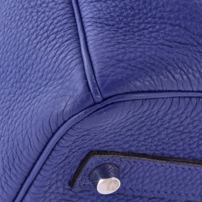 Herthtmes Birkin 40 Handbag Bleu Electrique Togo GOLD Hardware