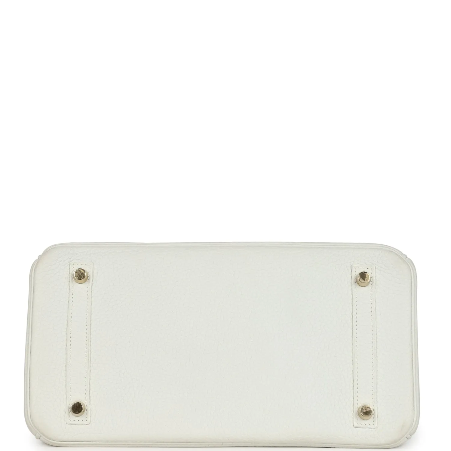 Herthtmes Birkin 40 Handbag White Clemence GOLD Hardware