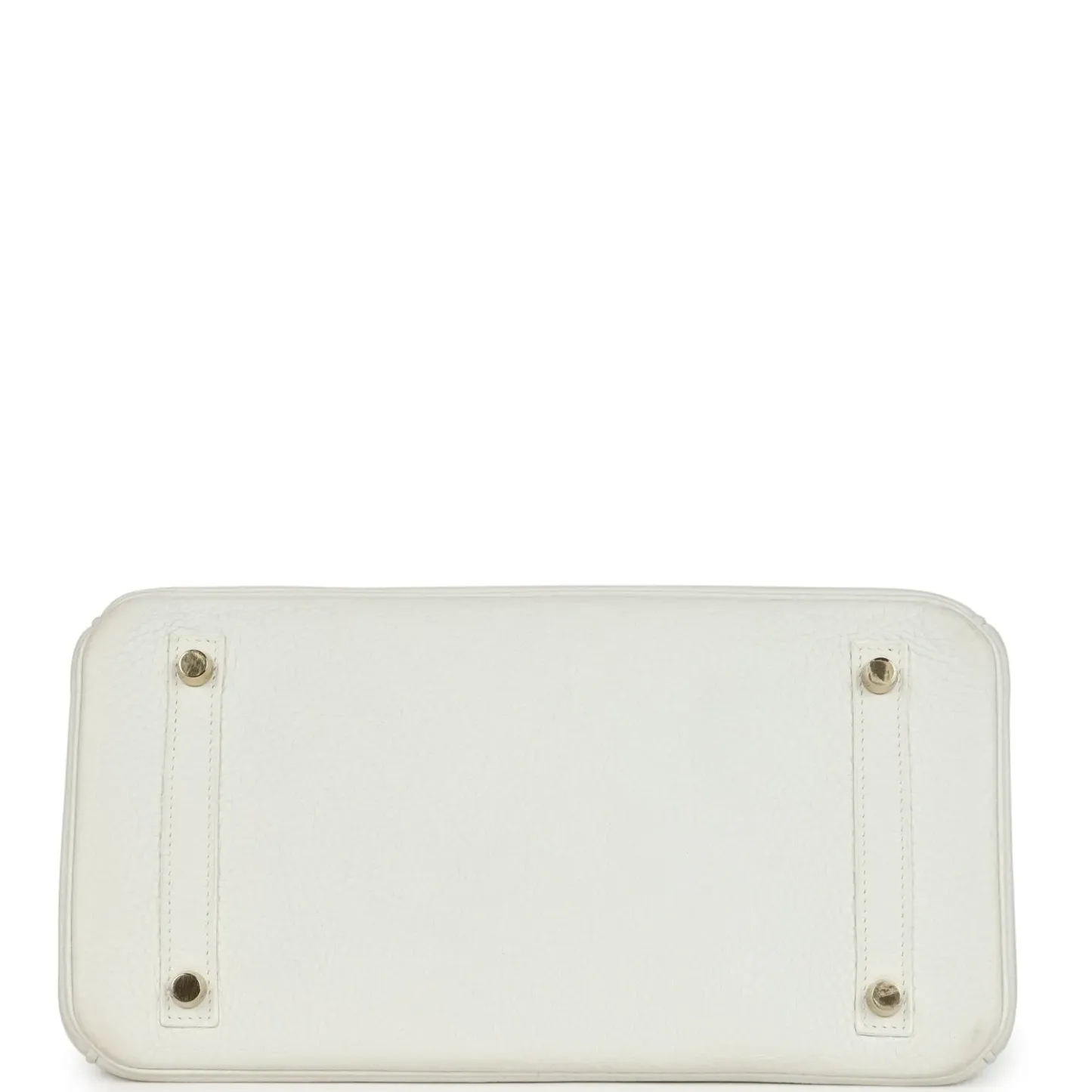 Herthtmes Birkin 40 Handbag White Clemence GOLD Hardware