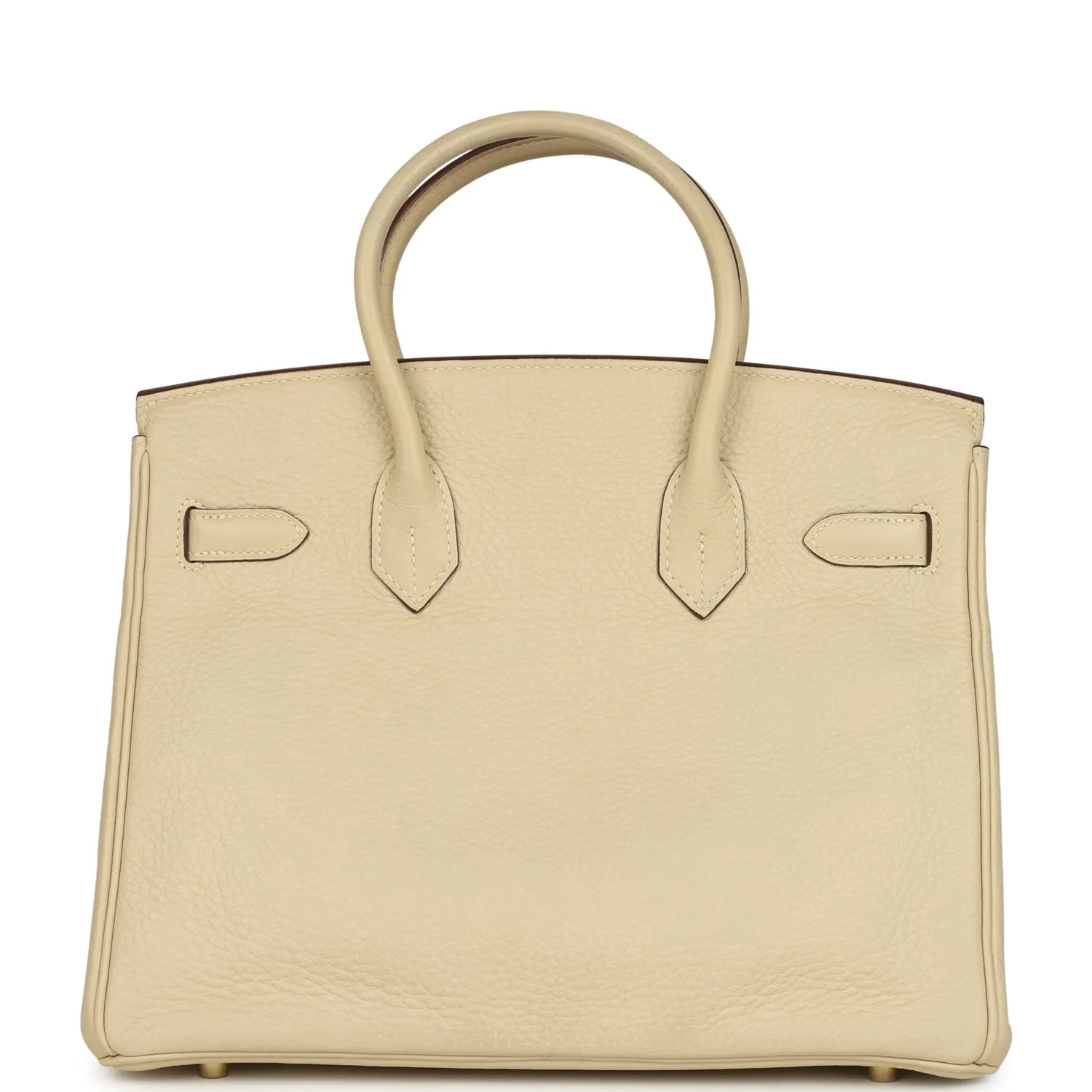 Herthtmes Birkin 40 Handbag Parchemin Clemence GOLD Hardware